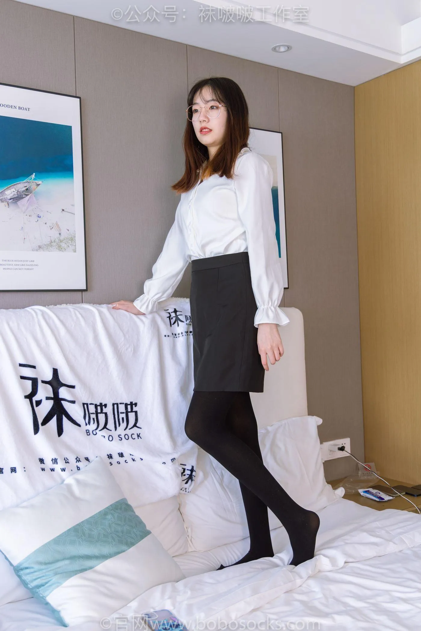 [BoBoSocks袜啵啵]NO.090 小甜豆-高跟鞋、厚黑丝 [140P]插图